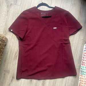 FIGS CATARINA BURGUNDY SIZE L